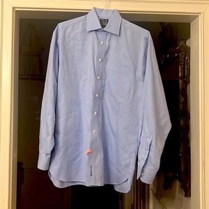 Jos. A. Banks Blue Dress Shirt  15/35 Nice Condition All Cotton